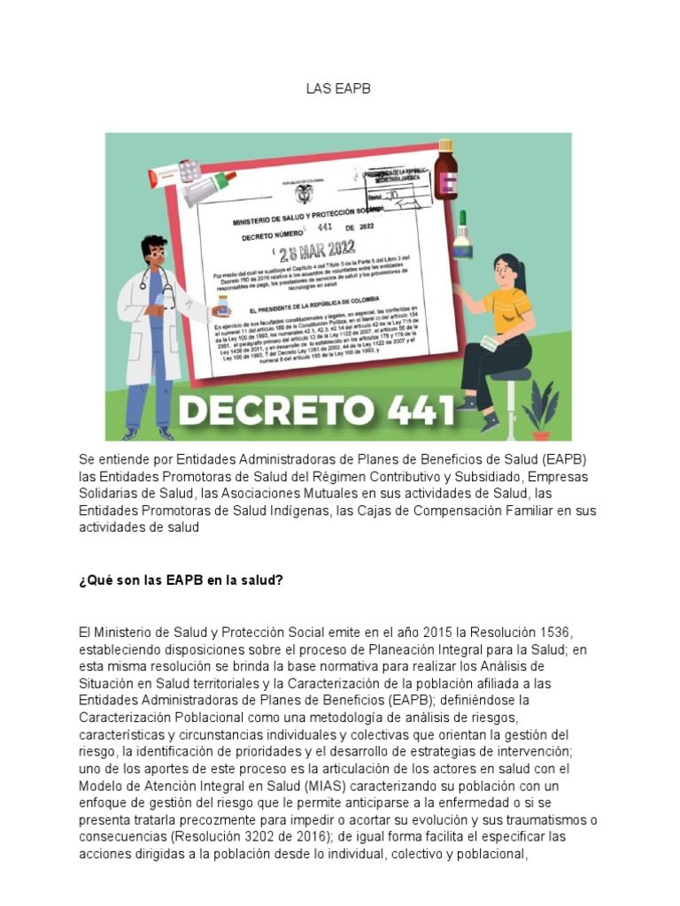 Entidades Administradoras de Planes de Salud | PDF | Ciencias de la ...