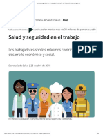 Salud y Seguridad en El Trabajo - Secretaría de Salud - Gobierno - Gob - MX