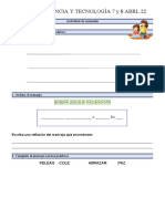 FICHAS DE CIENCIA Y TECNOLOGÍA 7 y 8 ABRL 22