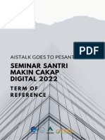 AIS GOES TO PESANTREN SEMINAR SANTI MAKIN CAKAP DIGITAL 2022