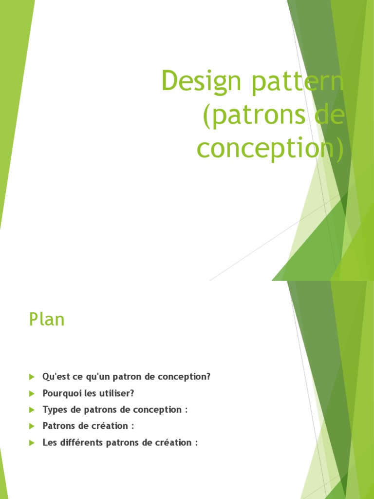 Design Pattern1 | PDF | Patron de conception | Programmation orientée objet