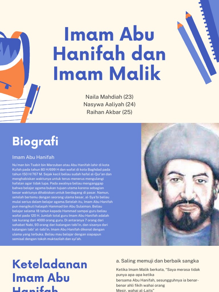 Keteladanan Imam Abu Hanifah Dan Malik Pdf 