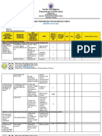 Department of Education: Tiaip Progress Monitoring Form