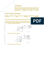 Fungsi Proyeksi Orthogonal dan Jenisnya