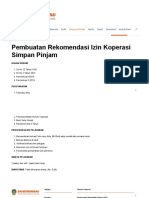 Pembuatan Rekomendasi Izin Koperasi Simpan Pinjam - DISKUMINDAG KAB. LANDAK