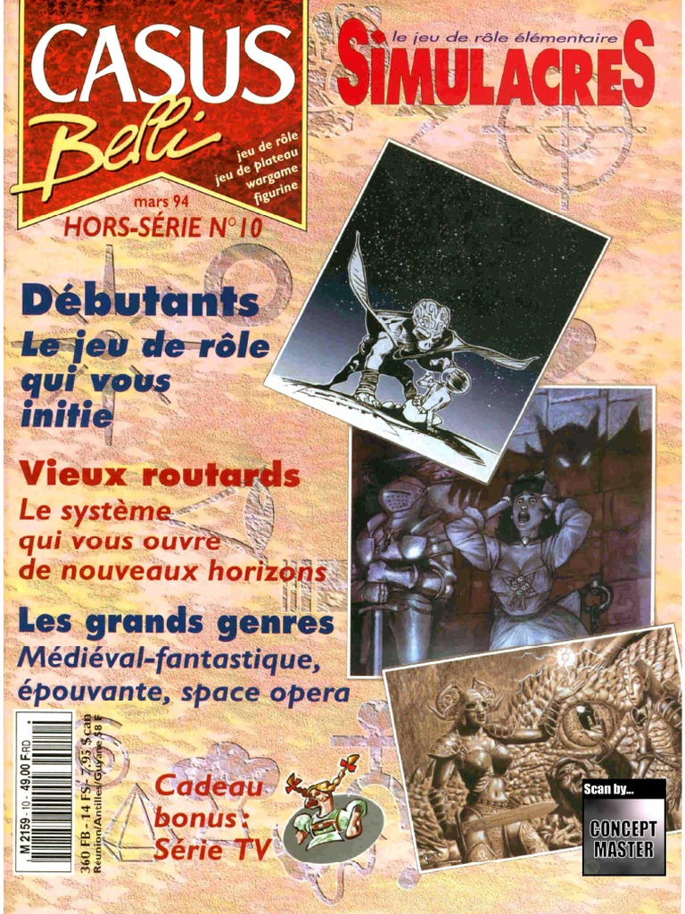 Revue Casus Belli Nr 39 - Jeu De Rôle JDR - Collection Vintage