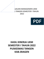 Rapat Tinjauan Managemen Ukm Puskesmas Tangen Semester I