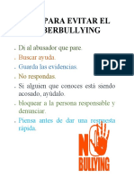 TIPS PARA EVITAR EL CIBERBULLYING