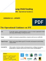 Infant and Young Child Feeding in Emergencies.: Version 3.0 - Update