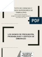 Los Signos de Presunci N Probabilidad y Certeza de Embarazo