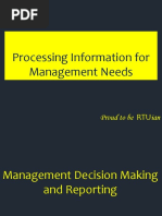 Module 5 Processing Information For Management Needs