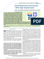 A Micromachined Resonant Low-Pressure Sensor With High Quality Factor