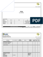 Title: Inspection & Test Plan