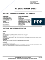 Material Safety Data Sheet: Section I Product and Company Identification