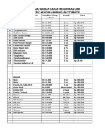 Daftar Peralatan Dan Bahan Kebutuhan UKK Jurusan Teknik Kendaraan Ringan Otomotif