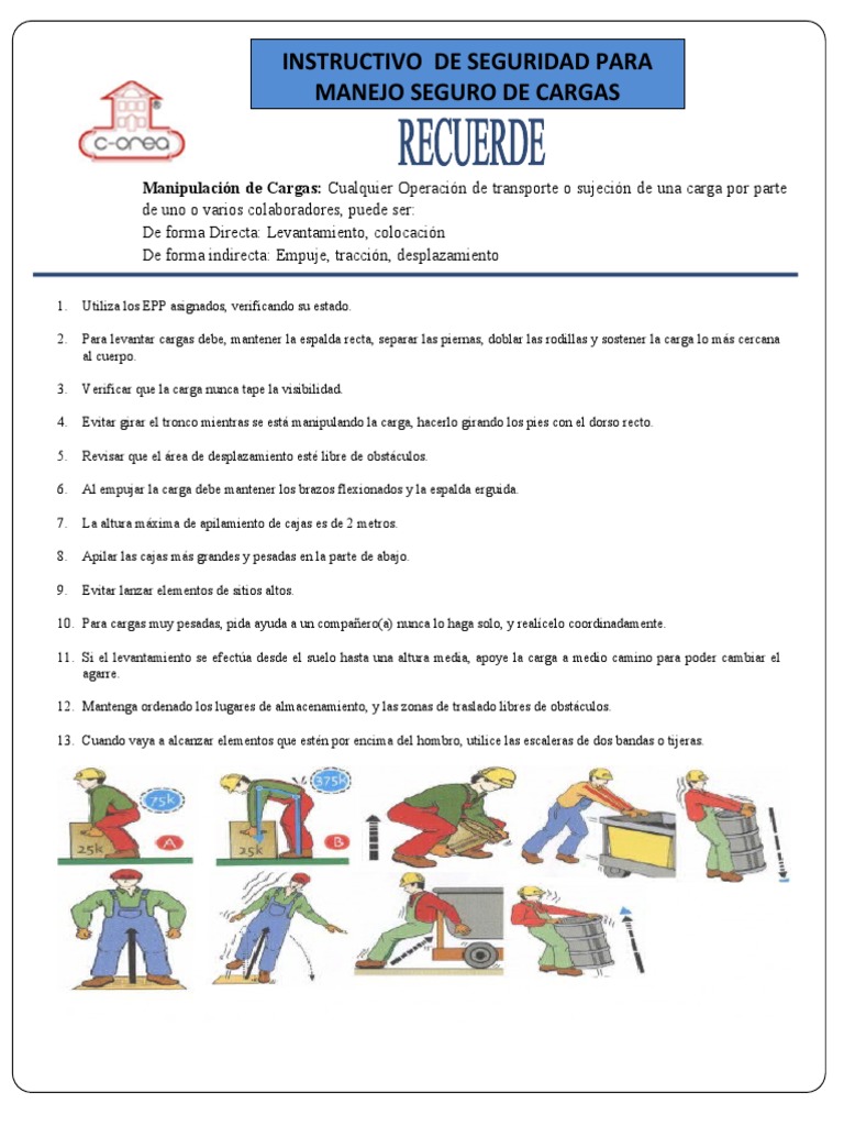 Instructivo de Seguridad para Cargas | PDF