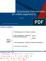 Capítulo II. Ecuaciones Diferenciales de Orden Superior (A)