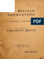 Arnold Toynbee - The Belgian Deportations