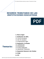 Tratamiento Tributario de Instituciones Educativas