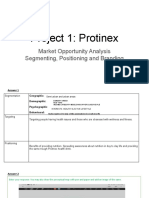 Project 1: Protinex: Market Opportunity Analysis Segmenting, Positioning and Branding