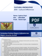 Tugas W03 & W04 - Cultural Differences-Syahrul Pajir-Nim.09019005