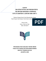 Analisis Efektivitas Air Preheater B Sebelum Dan Sesudah Overhaul Di Pltu Banten 3 Lontar Omu Unit 3