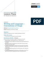 Official Sat Practice Lesson Plan Writing Language Usage