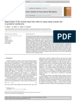 2016 Improvement of The Acoustic Black Hole Effect by Using Energy Transfer Due To Geometric Nonlinearity