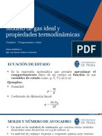 01 - F2 - Temperatura y Calor - 4 - Modelo de Gas Ideal y Propiedades Termodinámicas - ARQ