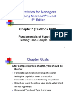Statistics For Managers Using Microsoft Excel: Edition
