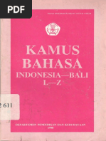 Kamus Bahasa Indonesia-Bali L-Z Part 1 - 515a | PDF