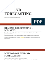 Demand Forecasting: Meaning and Methods