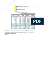 Capacitance Aging Factor Calculator