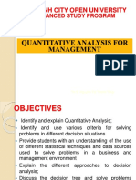 Introduction To Quantitative Analysis