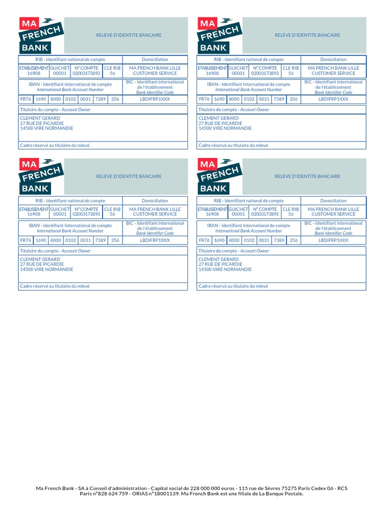 International Bank Account Number Bank Identifier Code International