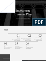 Investment Business Plan - by Slidesgo