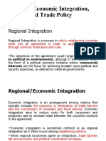 Lecture-5 Regional Integration and Politics and Trade Policy