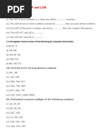CBSE Class 5 Maths Worksheet HCF and LCM: Get Free Worksheets On | PDF
