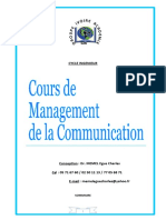 Cours de Management de La Communication Final