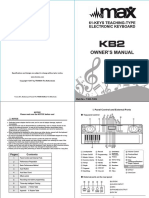 Owner'S Manual: 61-Keys Teaching-Type Electronic Keyboard