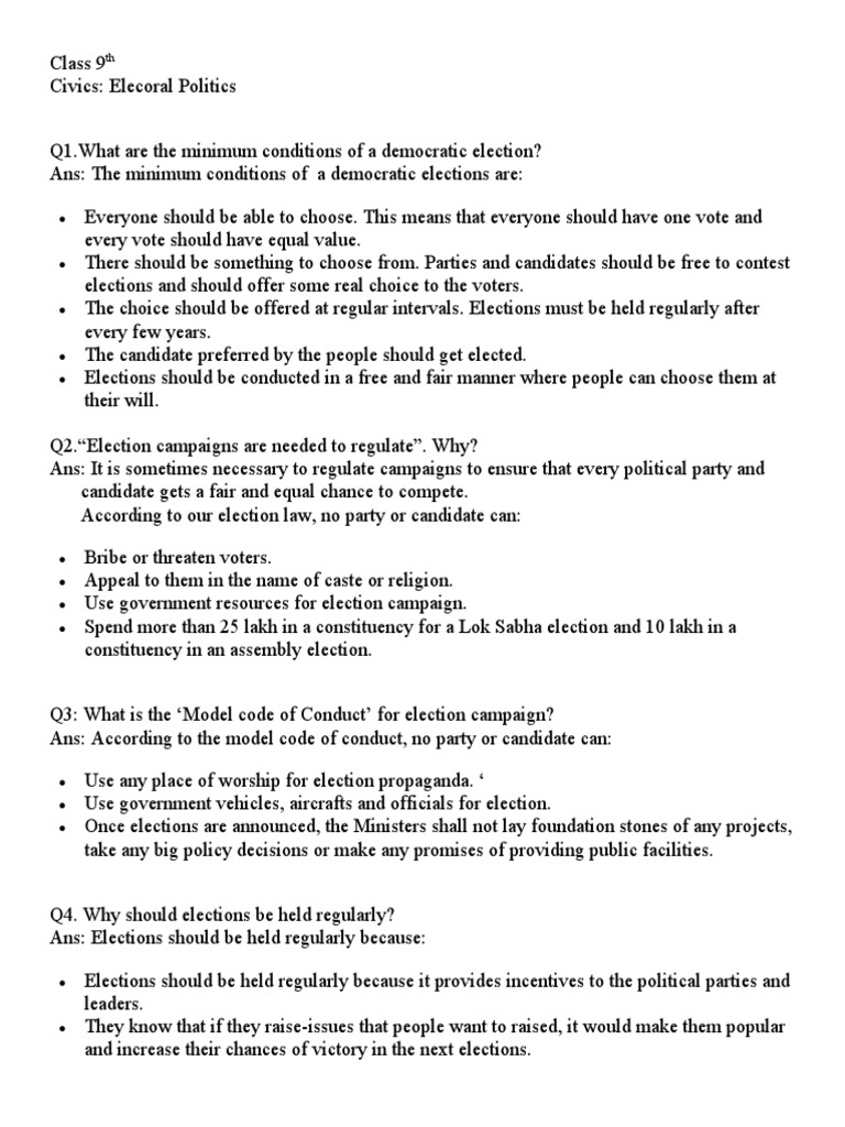Importance of Regular Elections in Democracy | PDF | Elections | Voting
