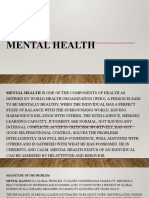 Mental Health and Mental Retardation