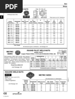 Metric External Thread Dimensions Chart | PDF | Screw | Tools