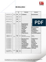 Bundesliga Spielplan 2011 / 2010