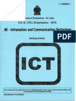 Ol Ict Marking Scheme 2018