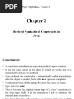 Derived Syntactical Constructs in Java: K. K. Wagh Polytechnic, Nashik-3