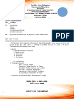 School Memorandum No. - S. 2021: Camangaan East Elementary School Moncada, Tarlac S.Y.2020-2021