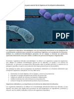 Indicadores Microbiológicos para Control de La Higiene en La Industria Alimentaria