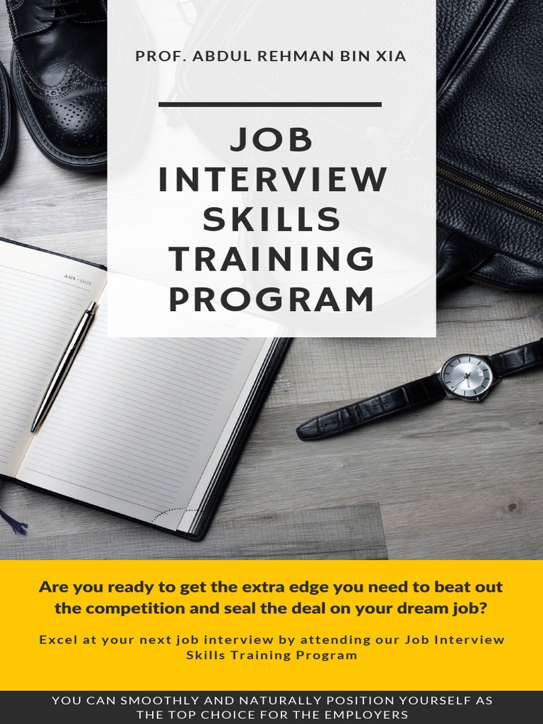 Job Interview Skills Training Guide | PDF | Job Interview | Body Language