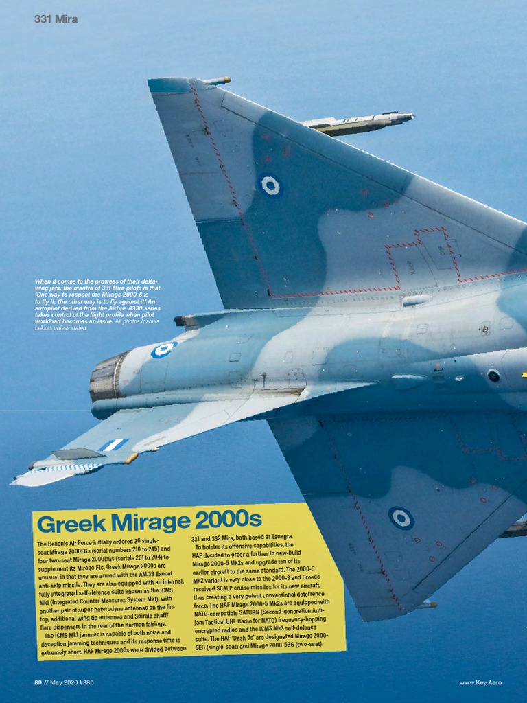 221 Mira (Greek Mirage 2000s) | PDF | Missile | Fighter Aircraft